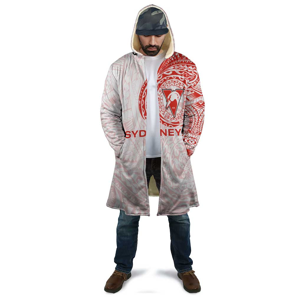Personalized Sydney Swans Polynesian Cloak Tribal Chest and Sleeve Tattoo Heritage Warrior
