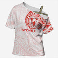 Personalized Sydney Swans Polynesian Cross Shoulder Shirt Tribal Chest and Sleeve Tattoo Heritage Warrior