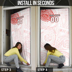 Personalized Sydney Swans Polynesian Door Cover Tribal Chest and Sleeve Tattoo Heritage Warrior