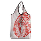 Personalized Sydney Swans Polynesian Grocery Bag Tribal Chest and Sleeve Tattoo Heritage Warrior