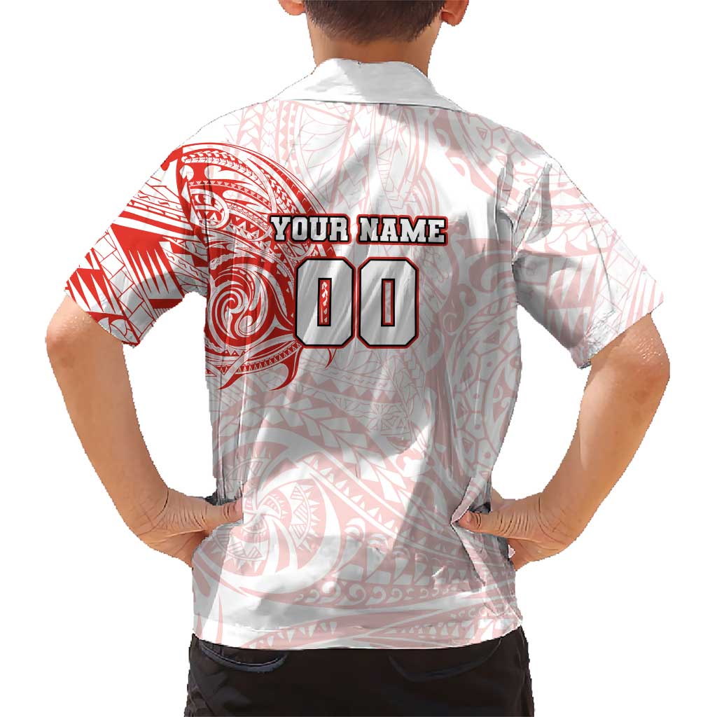 Personalized Sydney Swans Polynesian Hawaiian Shirt Tribal Chest and Sleeve Tattoo Heritage Warrior