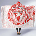 Personalized Sydney Swans Polynesian Hooded Blanket Tribal Chest and Sleeve Tattoo Heritage Warrior