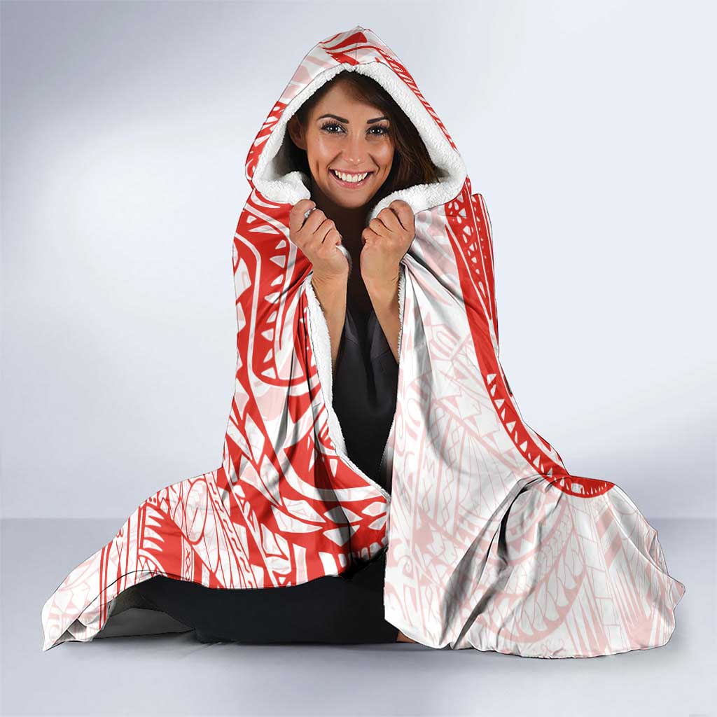 Personalized Sydney Swans Polynesian Hooded Blanket Tribal Chest and Sleeve Tattoo Heritage Warrior