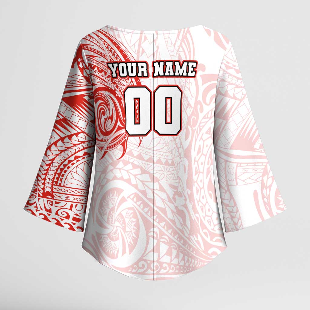 Personalized Sydney Swans Polynesian Kimono Sleeve Blouse Tribal Chest and Sleeve Tattoo Heritage Warrior