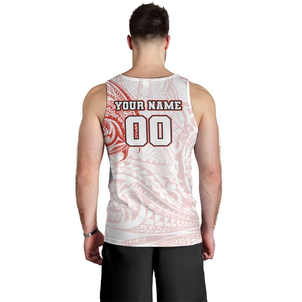 Personalized Sydney Swans Polynesian Men Tank Top Tribal Chest and Sleeve Tattoo Heritage Warrior