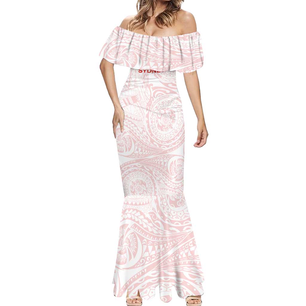 Personalized Sydney Swans Polynesian Mermaid Dress Tribal Chest and Sleeve Tattoo Heritage Warrior