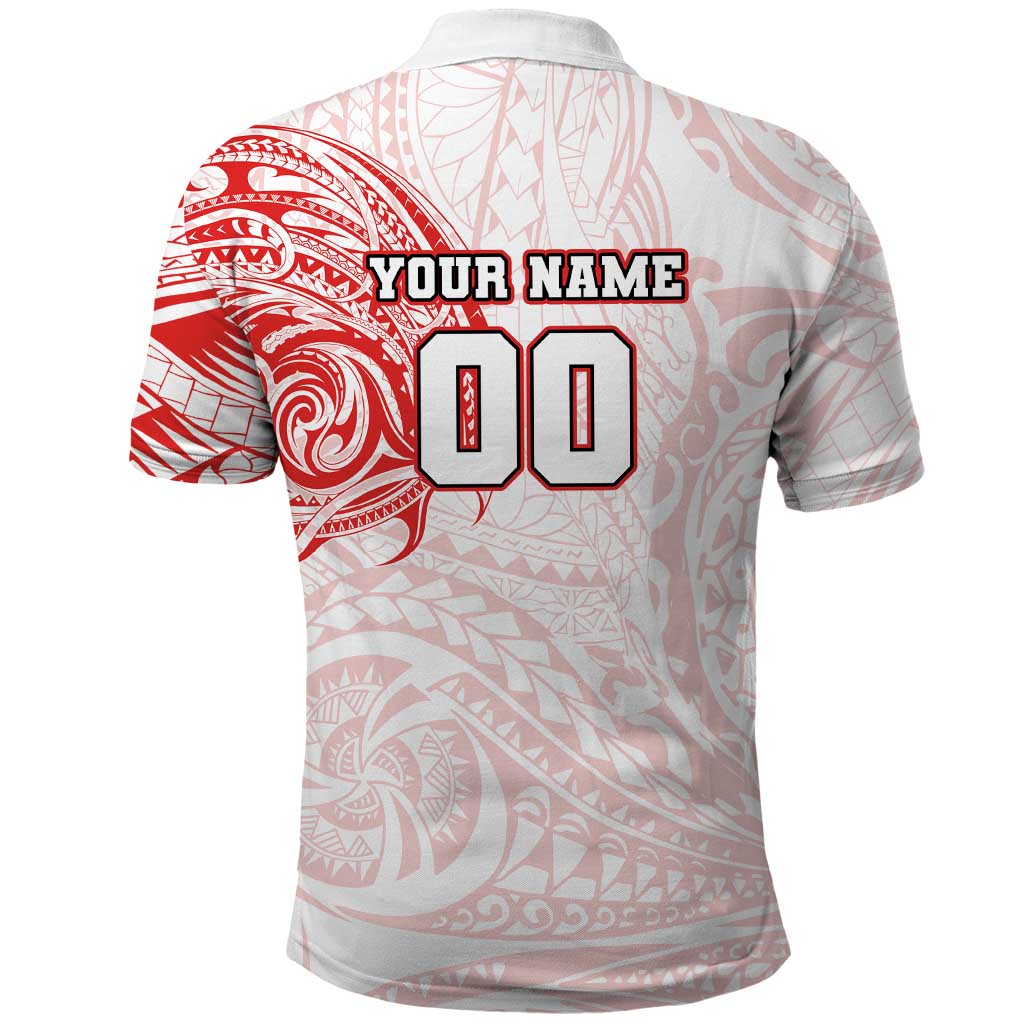 Personalized Sydney Swans Polynesian Polo Shirt Tribal Chest and Sleeve Tattoo Heritage Warrior