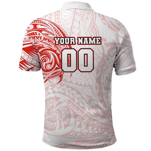Personalized Sydney Swans Polynesian Polo Shirt Tribal Chest and Sleeve Tattoo Heritage Warrior