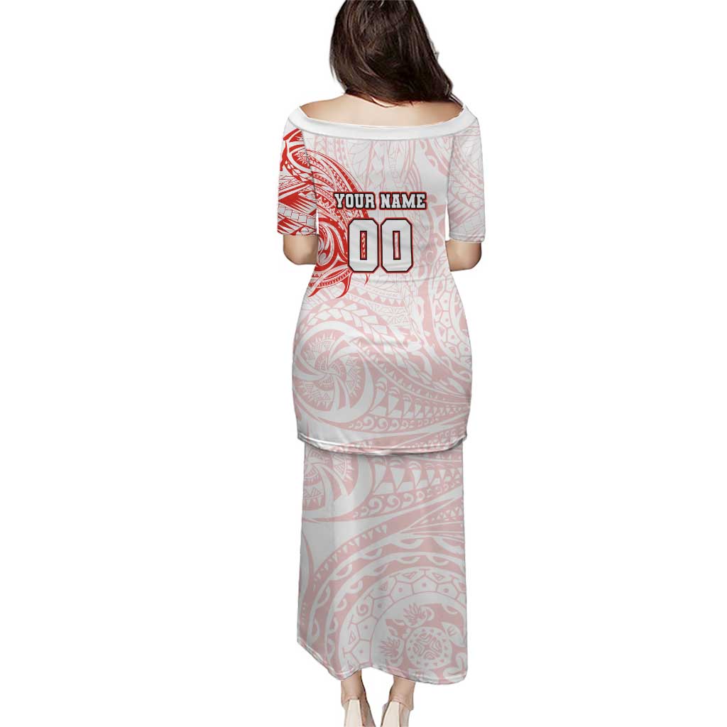 Personalized Sydney Swans Polynesian Puletasi Tribal Chest and Sleeve Tattoo Heritage Warrior