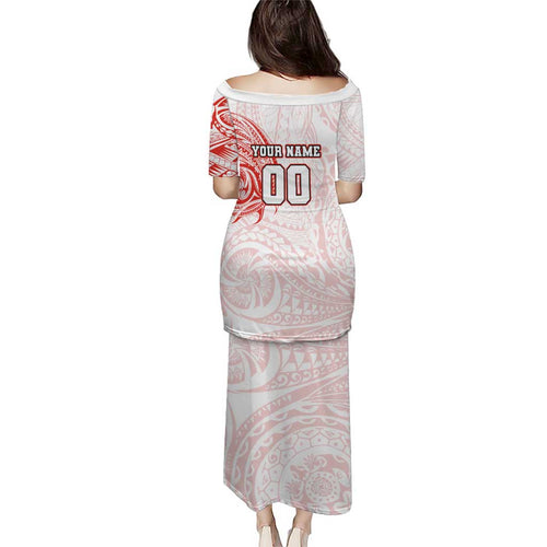 Personalized Sydney Swans Polynesian Puletasi Tribal Chest and Sleeve Tattoo Heritage Warrior