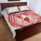 Personalized Sydney Swans Polynesian Quilt Bed Set Tribal Chest and Sleeve Tattoo Heritage Warrior