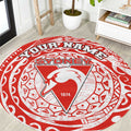 Personalized Sydney Swans Polynesian Round Carpet Tribal Chest and Sleeve Tattoo Heritage Warrior