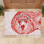 Personalized Sydney Swans Polynesian Rubber Doormat Tribal Chest and Sleeve Tattoo Heritage Warrior