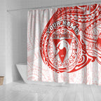 Personalized Sydney Swans Polynesian Shower Curtain Tribal Chest and Sleeve Tattoo Heritage Warrior