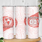 Personalized Sydney Swans Polynesian Skinny Tumbler Tribal Chest and Sleeve Tattoo Heritage Warrior