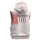 Personalized Sydney Swans Polynesian Sleeveless Hoodie Tribal Chest and Sleeve Tattoo Heritage Warrior