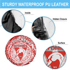 Personalized Sydney Swans Polynesian Spare Tire Cover Tribal Chest and Sleeve Tattoo Heritage Warrior