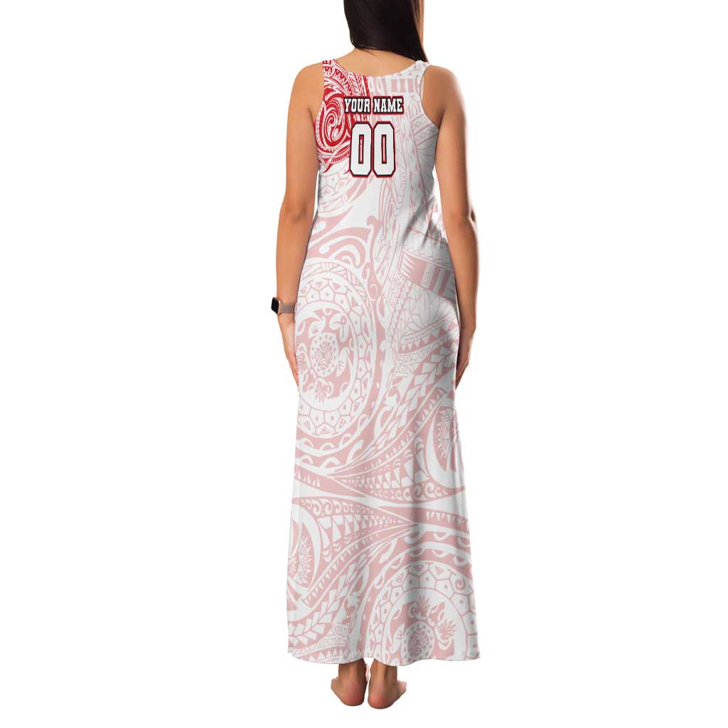 Personalized Sydney Swans Polynesian Tank Maxi Dress Tribal Chest and Sleeve Tattoo Heritage Warrior