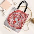 Personalized Sydney Swans Polynesian Tote Bag Tribal Chest and Sleeve Tattoo Heritage Warrior