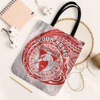 Personalized Sydney Swans Polynesian Tote Bag Tribal Chest and Sleeve Tattoo Heritage Warrior