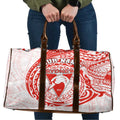 Personalized Sydney Swans Polynesian Travel Bag Tribal Chest and Sleeve Tattoo Heritage Warrior