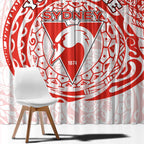 Personalized Sydney Swans Polynesian Window Curtain Tribal Chest and Sleeve Tattoo Heritage Warrior