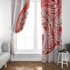 Personalized Sydney Swans Polynesian Window Curtain Tribal Chest and Sleeve Tattoo Heritage Warrior