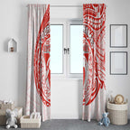 Personalized Sydney Swans Polynesian Window Curtain Tribal Chest and Sleeve Tattoo Heritage Warrior