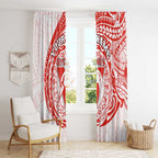 Personalized Sydney Swans Polynesian Window Curtain Tribal Chest and Sleeve Tattoo Heritage Warrior