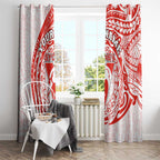 Personalized Sydney Swans Polynesian Window Curtain Tribal Chest and Sleeve Tattoo Heritage Warrior
