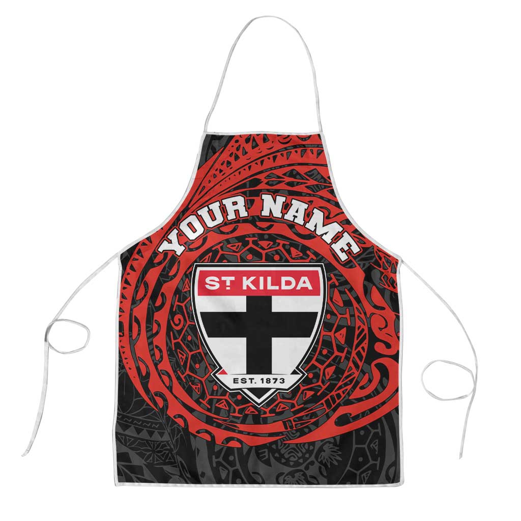 Personalized St Kilda Saints Polynesian Apron Tribal Chest and Sleeve Tattoo Heritage Warrior