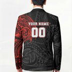 Personalized St Kilda Saints Polynesian Blazer Tribal Chest and Sleeve Tattoo Heritage Warrior