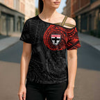Personalized St Kilda Saints Polynesian Cross Shoulder Shirt Tribal Chest and Sleeve Tattoo Heritage Warrior