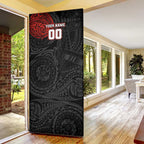 Personalized St Kilda Saints Polynesian Door Cover Tribal Chest and Sleeve Tattoo Heritage Warrior