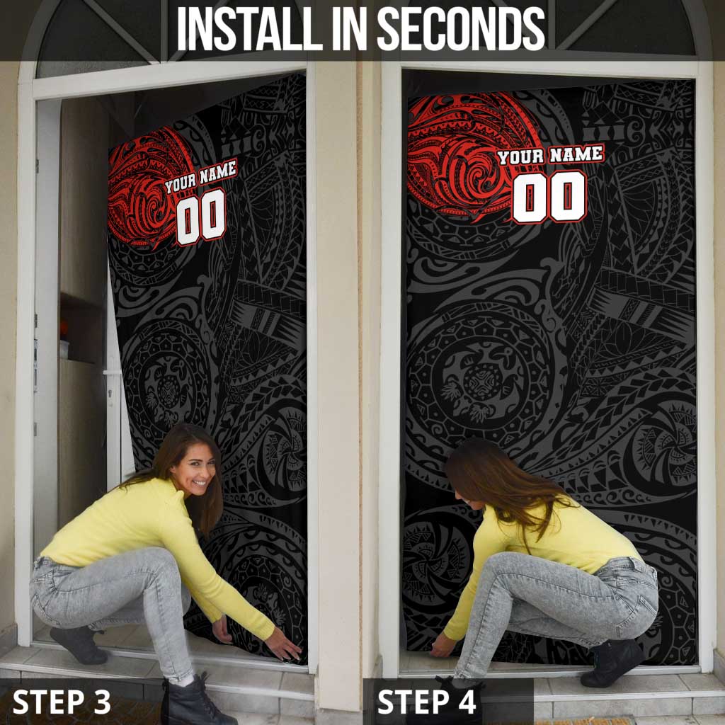 Personalized St Kilda Saints Polynesian Door Cover Tribal Chest and Sleeve Tattoo Heritage Warrior