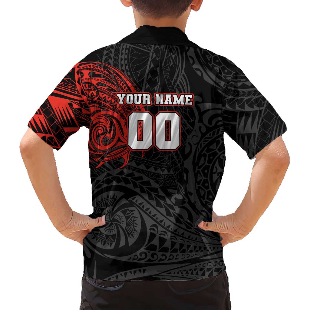 Personalized St Kilda Saints Polynesian Family Matching Short Sleeve Bodycon Dress and Hawaiian Shirt Tribal Chest and Sleeve Tattoo Heritage Warrior