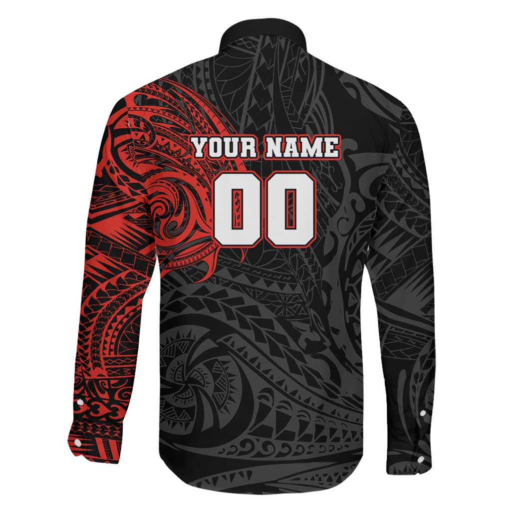 Personalized St Kilda Saints Polynesian Family Matching Summer Maxi Dress and Hawaiian Shirt Tribal Chest and Sleeve Tattoo Heritage Warrior