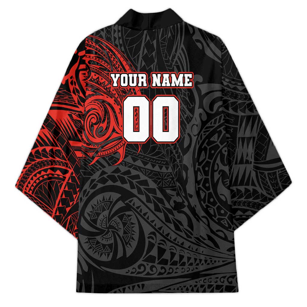 Personalized St Kilda Saints Polynesian Kimono Tribal Chest and Sleeve Tattoo Heritage Warrior