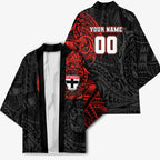 Personalized St Kilda Saints Polynesian Kimono Tribal Chest and Sleeve Tattoo Heritage Warrior