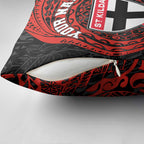 Personalized St Kilda Saints Polynesian Pillow Cover Tribal Chest and Sleeve Tattoo Heritage Warrior