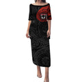 Personalized St Kilda Saints Polynesian Puletasi Tribal Chest and Sleeve Tattoo Heritage Warrior