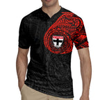 Personalized St Kilda Saints Polynesian Rugby Jersey Tribal Chest and Sleeve Tattoo Heritage Warrior
