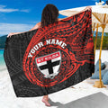 Personalized St Kilda Saints Polynesian Sarong Tribal Chest and Sleeve Tattoo Heritage Warrior
