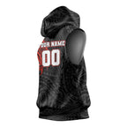 Personalized St Kilda Saints Polynesian Sleeveless Hoodie Tribal Chest and Sleeve Tattoo Heritage Warrior