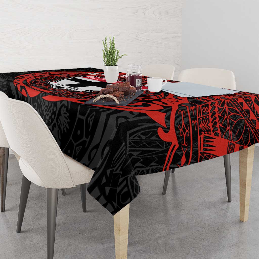 Personalized St Kilda Saints Polynesian Tablecloth Tribal Chest and Sleeve Tattoo Heritage Warrior
