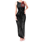 Personalized St Kilda Saints Polynesian Tank Maxi Dress Tribal Chest and Sleeve Tattoo Heritage Warrior