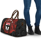 Personalized St Kilda Saints Polynesian Travel Bag Tribal Chest and Sleeve Tattoo Heritage Warrior