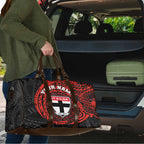 Personalized St Kilda Saints Polynesian Travel Bag Tribal Chest and Sleeve Tattoo Heritage Warrior
