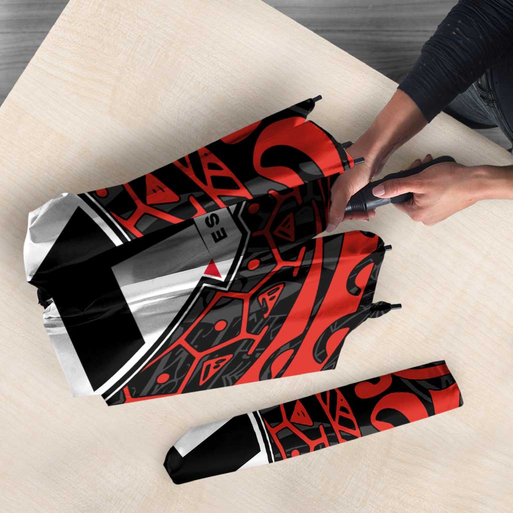 Personalized St Kilda Saints Polynesian Umbrella Tribal Chest and Sleeve Tattoo Heritage Warrior