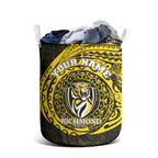 Personalized Richmond Tigers Polynesian Laundry Basket Tribal Chest and Sleeve Tattoo Heritage Warrior